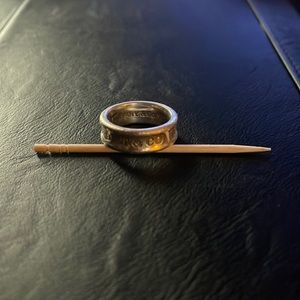 Vintage Tiffany & Co. 1997 Sterling Silver 1837 Ring Size 7